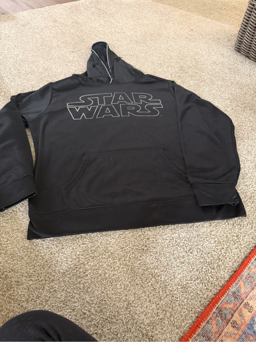 Star Wars Black Performance Pullover Hoodie Men’s Large- great condition